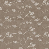 Woodbine Pewter by Kasmir Designer Fabric 5066 100% Polyester Embroidery 100% Polyester CHINA Not Tested Horizontal: 26 inches and Vertical: 11 6/8 inches 52 - 58 - Swanky Fabrics -