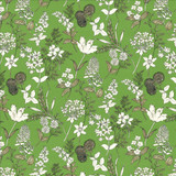 Lily Fern  by Kasmir Designer Fabric 5154 100% Cotton
 SPAIN 35,000 Wyzenbeek Double Rubs Horizontal: 27 inches and Vertical: 27 inches 54  - Swanky Fabrics -