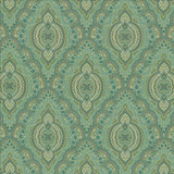 Nea Palmetto  by Kasmir Designer Fabric 5142 100% Cotton
 SOUTH KOREA 15,000 Wyzenbeek Double Rubs Horizontal: 13 4/8 inches and Vertical: 17 6/8 inches 54  - Swanky Fabrics -