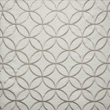 Starla Silver  by Kasmir Designer Fabric 5157 100% Polyester
 TURKEY Not Tested Horizontal: 4 1/8 inches and Vertical: 4 1/8 inches 59  - Swanky Fabrics -