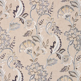 Adara Embroidery/Flax 27036-002 by Scalamandre Designer Fabric SCALAMANDRE WAREHOUSE 55% LINEN 40% VISCOSE 5% POLYESTER INDIA LIGHT DUTY Horizontal: 23.625" and Vertical: 23.625" 52" - Swanky Fabrics -