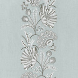 Annelise Embroidery/Skylight 27162-003 by Scalamandre Designer Fabric SCALAMANDRE WAREHOUSE 70% LINEN 30% VISCOSE INDIA LIGHT DUTY Horizontal: 25.5" and Vertical: 30.5" 52" - Swanky Fabrics -