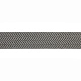 Artemis Tape/Smoke T3294-004 by Scalamandre Trim Designer Trim SCALAMANDRE WAREHOUSE 88% VISCOSE 12% LUREX FRANCE LIGHT DUTY Horizontal: .625" and Vertical: 2.375" - Swanky Fabrics -