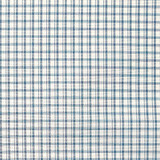 Astor Check/Indigo 26983-002 by Scalamandre Designer Fabric SCALAMANDRE WAREHOUSE 50% SILK 50% COTTON INDIA LIGHT DUTY Horizontal: .125" and Vertical: .125" 55" - Swanky Fabrics -