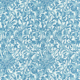 Bali Floral/Caribe 27195-003 by Scalamandre Designer Fabric SCALAMANDRE WAREHOUSE 100% SOLUTION DYED ACRYLIC MEXICO LIGHT DUTY Horizontal: 16.5" and Vertical: 13.25" 54" - Swanky Fabrics -