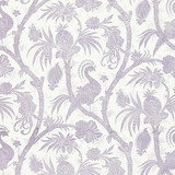 Balinese Peacock/Lavender 16575-002 by Scalamandre Designer Fabric SCALAMANDRE WAREHOUSE 67% LINEN 33% COTTON FRANCE LIGHT DUTY Horizontal: 21.625" and Vertical: 28.5" 57" - Swanky Fabrics -