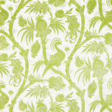 Balinese Peacock/Pear 16575-003 by Scalamandre Designer Fabric SCALAMANDRE WAREHOUSE 67% LINEN 33% COTTON FRANCE LIGHT DUTY Horizontal: 21.625" and Vertical: 28.5" 57" - Swanky Fabrics -