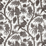 Balinese Peacock/Java 16575-006 by Scalamandre Designer Fabric SCALAMANDRE WAREHOUSE 67% LINEN 33% COTTON FRANCE LIGHT DUTY Horizontal: 21.625" and Vertical: 28.5" 57" - Swanky Fabrics -