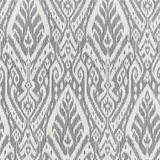 Borneo Ikat/Smoke 27196-002 by Scalamandre Designer Fabric SCALAMANDRE WAREHOUSE 100% SOLUTION DYED ACRYLIC MEXICO LIGHT DUTY Horizontal: 31.5" and Vertical: 13.25" 54" - Swanky Fabrics -