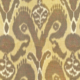 Bukhara Silk Ikat/Spice 27097-002 by Scalamandre Designer Fabric SCALAMANDRE WAREHOUSE 53% VISCOSE 47% SILK THAILAND LIGHT DUTY Horizontal: 48" and Vertical: 26.5" 53" - Swanky Fabrics -