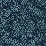 Camille Damask/Lakeside 27226-003 by Scalamandre Designer Fabric SCALAMANDRE WAREHOUSE 45% POLYESTER 32% COTTON 14% LINEN|9% ACRYLIC INDIA LIGHT DUTY Horizontal: 34" and Vertical: 27" 54" - Swanky Fabrics -