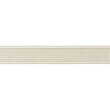 Cassis Laser Cut Tape/Linen T3323-001 by Scalamandre Trim Designer Trim SCALAMANDRE WAREHOUSE 100% POLYESTER CHINA LIGHT DUTY Horizontal: .75" and Vertical: 3.625" - Swanky Fabrics -