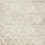 Castellet Sheer/Ivory CAST-003 by Old World Weavers Designer Fabric SCALAMANDRE WAREHOUSE 100% SILK INDIA LIGHT DUTY Horizontal: 25.75" and Vertical: 17" 52.25" - Swanky Fabrics -