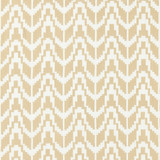 Chevron Embroidery/Straw 27103-001 by Scalamandre Designer Fabric SCALAMANDRE WAREHOUSE 38% COTTON 35% VISCOSE 27% POLYESTER INDIA LIGHT DUTY Horizontal: 4" and Vertical: 3.125" 50.5" - Swanky Fabrics -