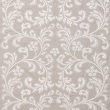 Chiara Embroidery/Pearl Grey 27029-002 by Scalamandre Designer Fabric SCALAMANDRE WAREHOUSE 60% LINEN 40% COTTON INDIA LIGHT DUTY Horizontal: 15" and Vertical: 24" 53" - Swanky Fabrics -