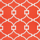 Circle Fret/Coral 27072-003 by Scalamandre Designer Fabric SCALAMANDRE WAREHOUSE 50% VISCOSE 30% LINEN 20% POLYESTER INDIA MEDIUM DUTY Horizontal: 11" and Vertical: 9.375" 54" - Swanky Fabrics -