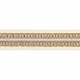 Colette Braided Tape/Bisque V1242-002 by Scalamandre Trim Designer Trim SCALAMANDRE WAREHOUSE 45% FIBRANNE 30% RAYON 15% COTTON|8% POLYAMIDE 2% POLYESTER CHINA LIGHT DUTY Horizontal: and Vertical: 3.625" - Swanky Fabrics -