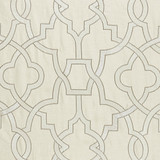Damascus Embroidery/Alabaster 27073-001 by Scalamandre Designer Fabric SCALAMANDRE WAREHOUSE 16% SPUN POLYESTER|36% VISCOSE 29% LINEN 19% COTTON INDIA LIGHT DUTY Horizontal: 31.5" and Vertical: 25.625" 51" - Swanky Fabrics -