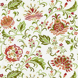 Delphine Embroidery/Blossom 27173-004 by Scalamandre Designer Fabric SCALAMANDRE WAREHOUSE 66% COTTON 18% VISCOSE 16% SPUN POLYESTER INDIA MEDIUM DUTY Horizontal: 22.875" and Vertical: 24.875" 49.625" - Swanky Fabrics -