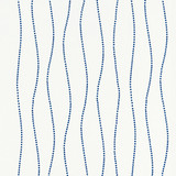 Eyelet Wave/Marine 27206-004 by Grey Watkins Designer Fabric SCALAMANDRE WAREHOUSE 88% COTTON 12% VISCOSE INDIA LIGHT DUTY Horizontal: 17" and Vertical: 16.5" 50" - Swanky Fabrics -