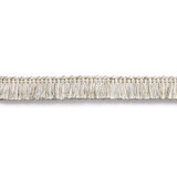 Gardiner Brush Fringe/Mineral FC1494-004 by Scalamandre Trim Designer Trim SCALAMANDRE WAREHOUSE 60% VISCOSE 40% ACRYLIC ITALY LIGHT DUTY Horizontal: and Vertical: 1" - Swanky Fabrics -
