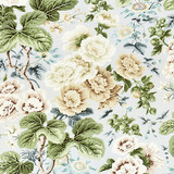 Highgrove Linen Print/Rain 16595-003 by Scalamandre Designer Fabric SCALAMANDRE WAREHOUSE 100% LINEN FRANCE MEDIUM DUTY Horizontal: 41" and Vertical: 26.75" 53.5" - Swanky Fabrics -