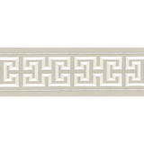 Imperial Embroidered Tape/Pearl Grey T3280-002 by Scalamandre Trim Designer Trim SCALAMANDRE WAREHOUSE 80% COTTON 20% RAYON INDIA LIGHT DUTY Horizontal: 6.5" and Vertical: 6" - Swanky Fabrics -