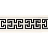 Imperial Embroidered Tape/Noir T3280-005 by Scalamandre Trim Designer Trim SCALAMANDRE WAREHOUSE 80% COTTON 20% RAYON INDIA LIGHT DUTY Horizontal: 6.5" and Vertical: 6" - Swanky Fabrics -