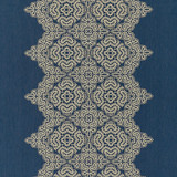 Josephine/Indigo 27168-004 by Scalamandre Designer Fabric SCALAMANDRE WAREHOUSE 60% COTTON 25% LINEN 15% POLYESTER INDIA MEDIUM DUTY Horizontal: 17" and Vertical: 28" 55" - Swanky Fabrics -
