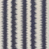 Konya Ikat Stripe/Indigo 27138-005 by Scalamandre Designer Fabric SCALAMANDRE WAREHOUSE 18% LINEN|40% ACRYLIC 22% POLYESTER 20% SPUN VISCOSE INDIA LIGHT DUTY Horizontal: 1.75" and Vertical: 6.875" 55" - Swanky Fabrics -