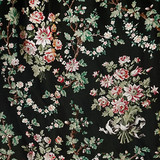 La Belle Jardiniere/Black Cerise 2866-014 by Old World Weavers Designer Fabric SUPPLIERS WAREHOUSE EUROPE 100% SILK ITALY MEDIUM DUTY Horizontal: 51.25" and Vertical: 27.75" 55.5" - Swanky Fabrics -