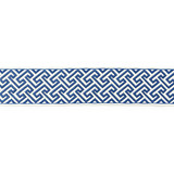 Labyrinth Embroidered Tape/Porcelain T3319-004 by Scalamandre Trim Designer Trim SCALAMANDRE WAREHOUSE 55% COTTON 45% SPUN POLYESTER INDIA LIGHT DUTY Horizontal: 2.75" and Vertical: 5.75" - Swanky Fabrics -