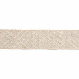 Lattice Tape/Linen T3295-001 by Scalamandre Trim Designer Trim SCALAMANDRE WAREHOUSE 70% COTTON 30% VISCOSE INDIA LIGHT DUTY Horizontal: 3.75" and Vertical: 2.75" - Swanky Fabrics -