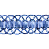 Le Mans/Blues V875-007 by Scalamandre Trim Designer Trim SCALAMANDRE WAREHOUSE 90% SILK 10% COTTON CHINA LIGHT DUTY Horizontal: and Vertical: 1.5" - Swanky Fabrics -