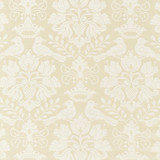 Love Bird/Creme 1098MM-001 by Scalamandre Designer Fabric SCALAMANDRE WAREHOUSE 100% SILK INDIA LIGHT DUTY Horizontal: 16" and Vertical: 13" 55" - Swanky Fabrics -