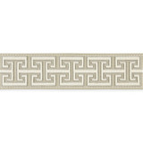 Luxor Velvet Tape/Flax T3304-004 by Scalamandre Trim Designer Trim SCALAMANDRE WAREHOUSE 86% COTTON 14% VISCOSE INDIA LIGHT DUTY Horizontal: 3.75" and Vertical: 4.75" - Swanky Fabrics -