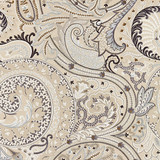 Malabar Paisley Embroidery/Flax 27124-003 by Scalamandre Designer Fabric SCALAMANDRE WAREHOUSE 60% COTTON 40% VISCOSE INDIA LIGHT DUTY Horizontal: 30" and Vertical: 25.125" 51" - Swanky Fabrics -