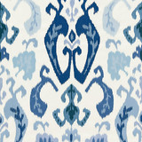 Mandalay Ikat Embroidery/Porcelain 27172-002 by Scalamandre Designer Fabric SCALAMANDRE WAREHOUSE 53% COTTON 37% VISCOSE 10% SPUN POLYESTER INDIA MEDIUM DUTY Horizontal: 31" and Vertical: 25.5" 51.5" - Swanky Fabrics -