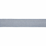 Montauk Herringbone Tape/Dusk Blue T3285-009 by Scalamandre Trim Designer Trim SCALAMANDRE WAREHOUSE 99% ACRYLIC 1% POLYESTER CHINA LIGHT DUTY Horizontal: and Vertical: 1.875" - Swanky Fabrics -