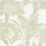 Palm Print/Sand 16610-001 by Grey Watkins Designer Fabric SCALAMANDRE WAREHOUSE 55% LINEN 45% COTTON ITALY LIGHT DUTY Horizontal: 36.5" and Vertical: 27.5" 55" - Swanky Fabrics -