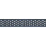 Patara Ikat Tape/Indigo T3307-004 by Scalamandre Trim Designer Trim SCALAMANDRE WAREHOUSE 100% POLYOLEFIN UNITED KINGDOM HEAVY DUTY Horizontal: 1.5" and Vertical: 2.5" - Swanky Fabrics -