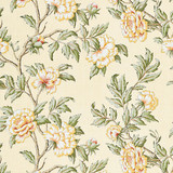 Peonia Linen Print/Sunlight 16616-001 by Scalamandre Designer Fabric SCALAMANDRE WAREHOUSE 100% LINEN THAILAND MEDIUM DUTY Horizontal: 20.75" and Vertical: 26.25" 52.5" - Swanky Fabrics -