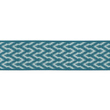 Seychelles Tape/Turquoise T3309-004 by Scalamandre Trim Designer Trim SCALAMANDRE WAREHOUSE 100% POLYOLEFIN UNITED KINGDOM HEAVY DUTY Horizontal: .5" and Vertical: 3.5" - Swanky Fabrics -