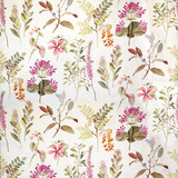 Sissinghurst/Purple/Multi 5016-001 by Grey Watkins Designer Fabric SCALAMANDRE WAREHOUSE 100% LINEN AUSTRIA MEDIUM DUTY Horizontal: 34" and Vertical: 28.5" 57" - Swanky Fabrics -