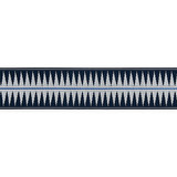 Soleil Tape/Indigo T3308-004 by Scalamandre Trim Designer Trim SCALAMANDRE WAREHOUSE 100% POLYOLEFIN UNITED KINGDOM HEAVY DUTY Horizontal: .5" and Vertical: 3.5" - Swanky Fabrics -