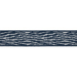 Tiger Tape/Indigo T3310-004 by Scalamandre Trim Designer Trim SCALAMANDRE WAREHOUSE 100% POLYOLEFIN UNITED KINGDOM HEAVY DUTY Horizontal: 6.25" and Vertical: 3" - Swanky Fabrics -