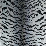 Tigre/Silver & Black 26167MMA-005 by Scalamandre Designer Fabric 69% VISCOSE 18% POLYESTER 13% COTTON USA MEDIUM DUTY Horizontal: 30.5" and Vertical: 24.75" 48.5" - Swanky Fabrics -