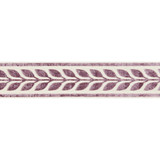 Vigne Velvet Tape/Amethyst T3278-003 by Scalamandre Trim Designer Trim SCALAMANDRE WAREHOUSE 50% VISCOSE 50% COTTON INDIA LIGHT DUTY Horizontal: 1.5" and Vertical: 4.125" - Swanky Fabrics -