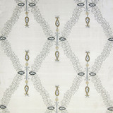 White Hall/Frost 1620-005 by Old World Weavers Designer Fabric SCALAMANDRE WAREHOUSE 100% SILK INDIA LIGHT DUTY Horizontal: 15" and Vertical: 12.75" 52" - Swanky Fabrics -