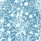 Wildflower/Blueprint 16623-005 by Grey Watkins Designer Fabric SCALAMANDRE WAREHOUSE 100% COTTON SWITZERLAND MEDIUM DUTY Horizontal: 34.6" and Vertical: 26" 53.5" - Swanky Fabrics -